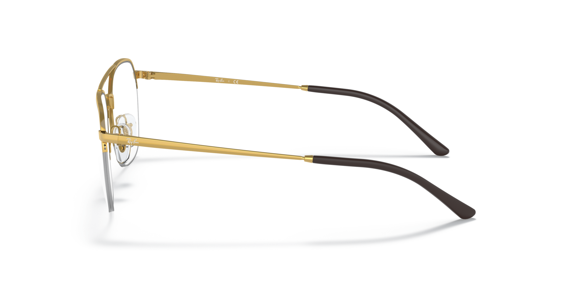 RB6444 Arista Gold MetalEyeglass Frames for Glasses Direct, Side View