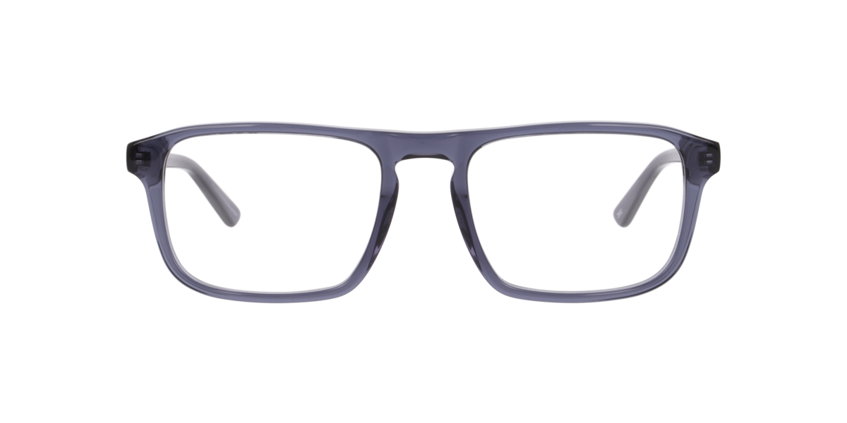 Gd Collection Men's Transparent Blue Rectangle Acetate Eyeglasses Online - Full Rim - Nate