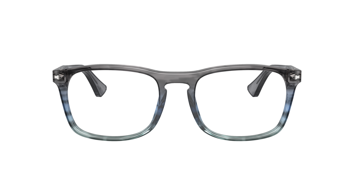 Persol Unisex Grey Po3344v 1205 Optical Frames Acetate Transparent Pillow Normal - Image 3