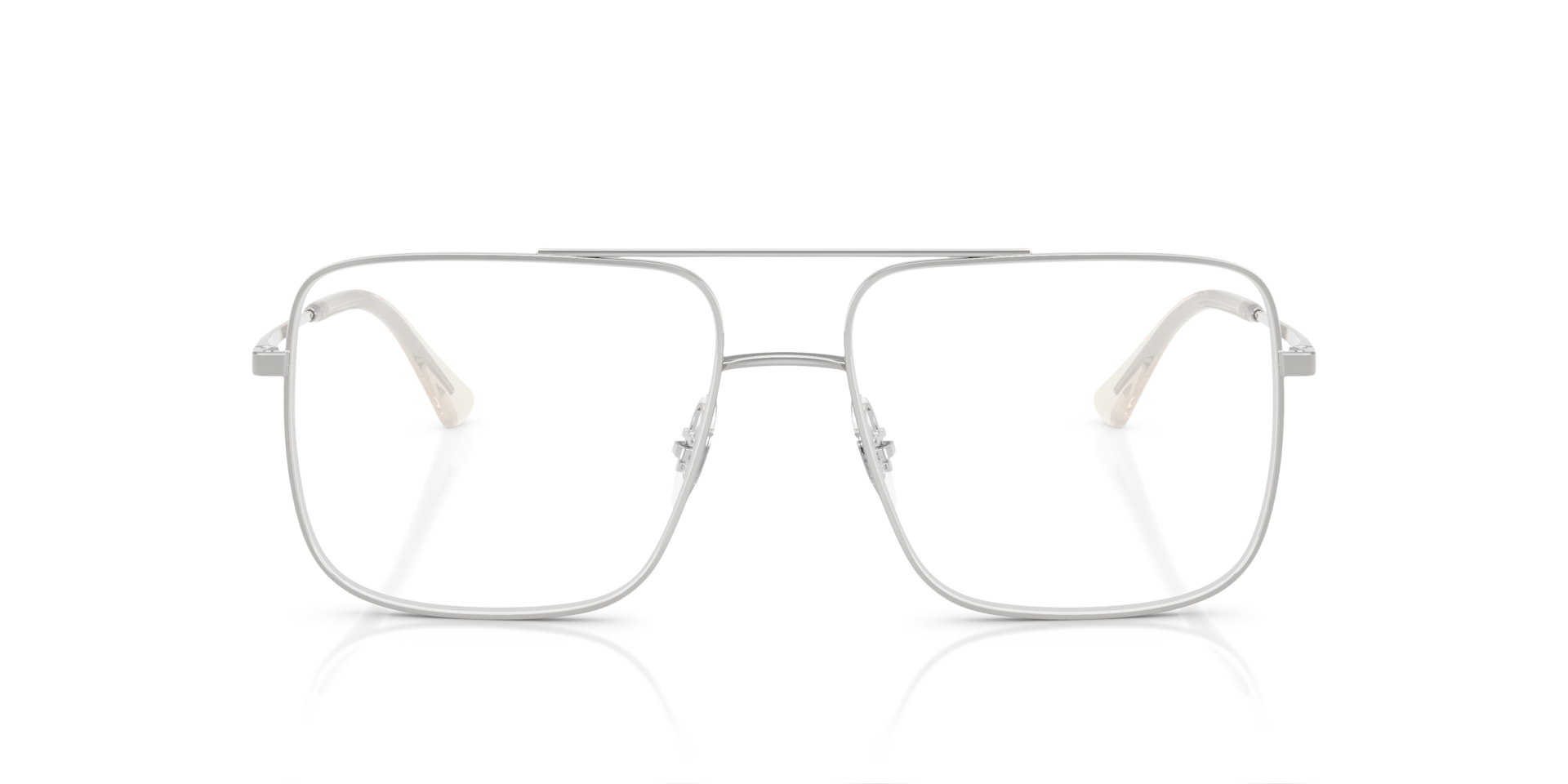 RB3758V Silver MetalEyeglass Frames for Glasses Direct, Front View