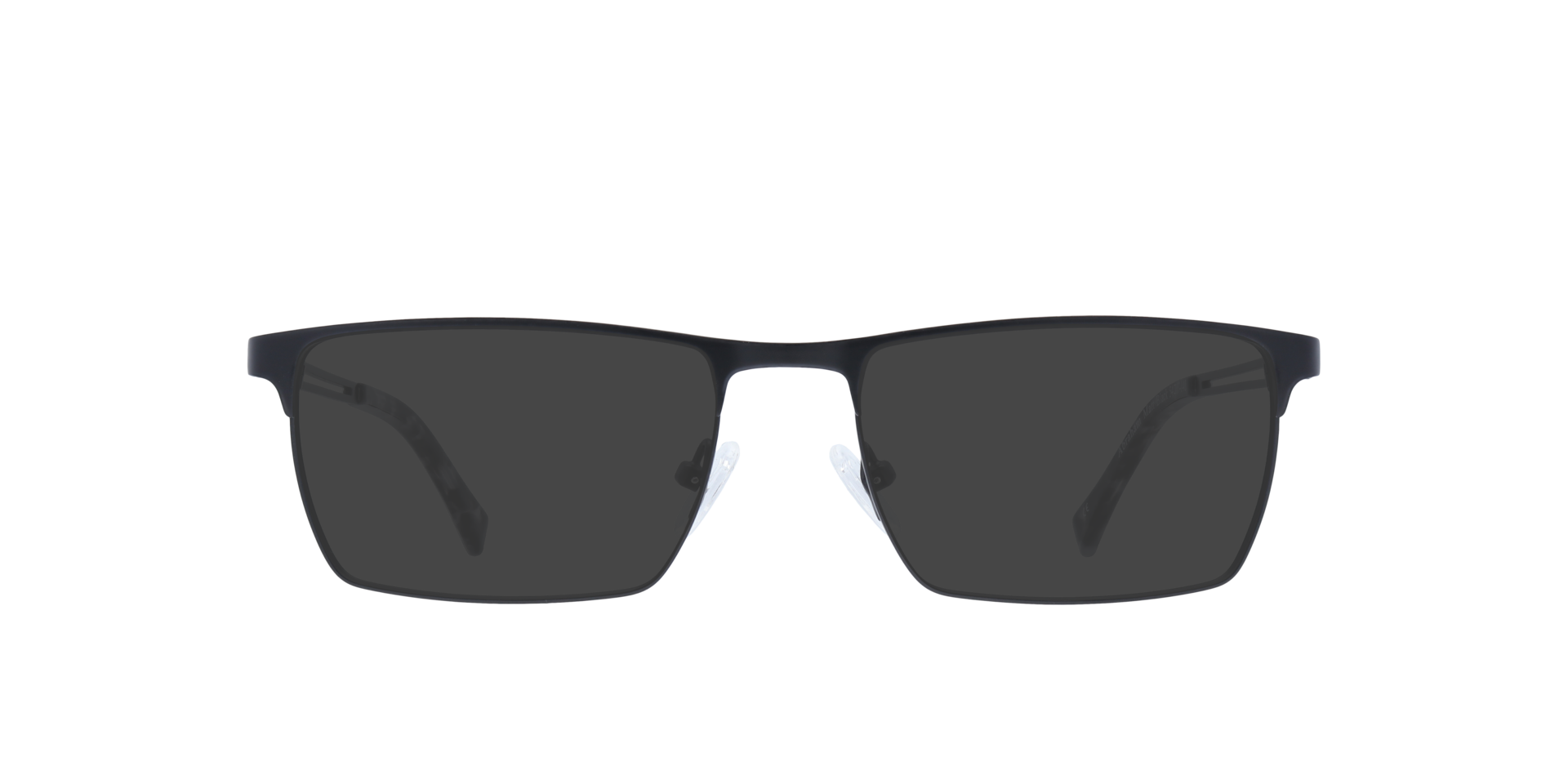 Abraham Matte Black MetalEyeglass Frames for Glasses Direct, with Tinted Lenses