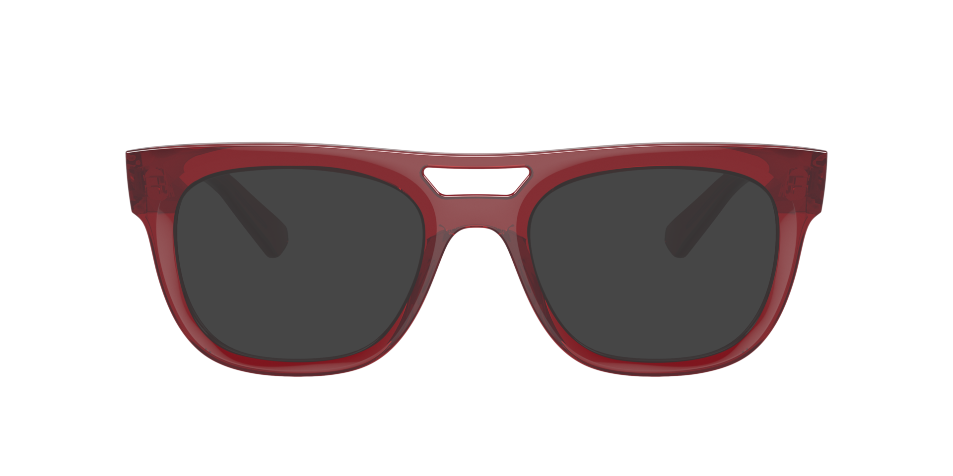 Lloyd Optics Bio-Based Transparent Red PlasticEyeglass Frames for Glasses Direct, with Tinted Lenses