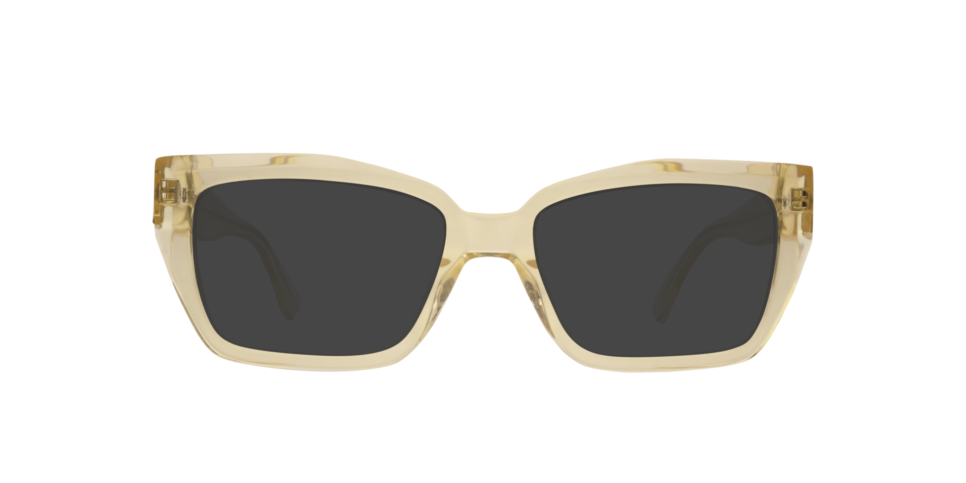 Hallie Crystal Yellow AcetateEyeglass Frames for Glasses Direct, with Tinted Lenses