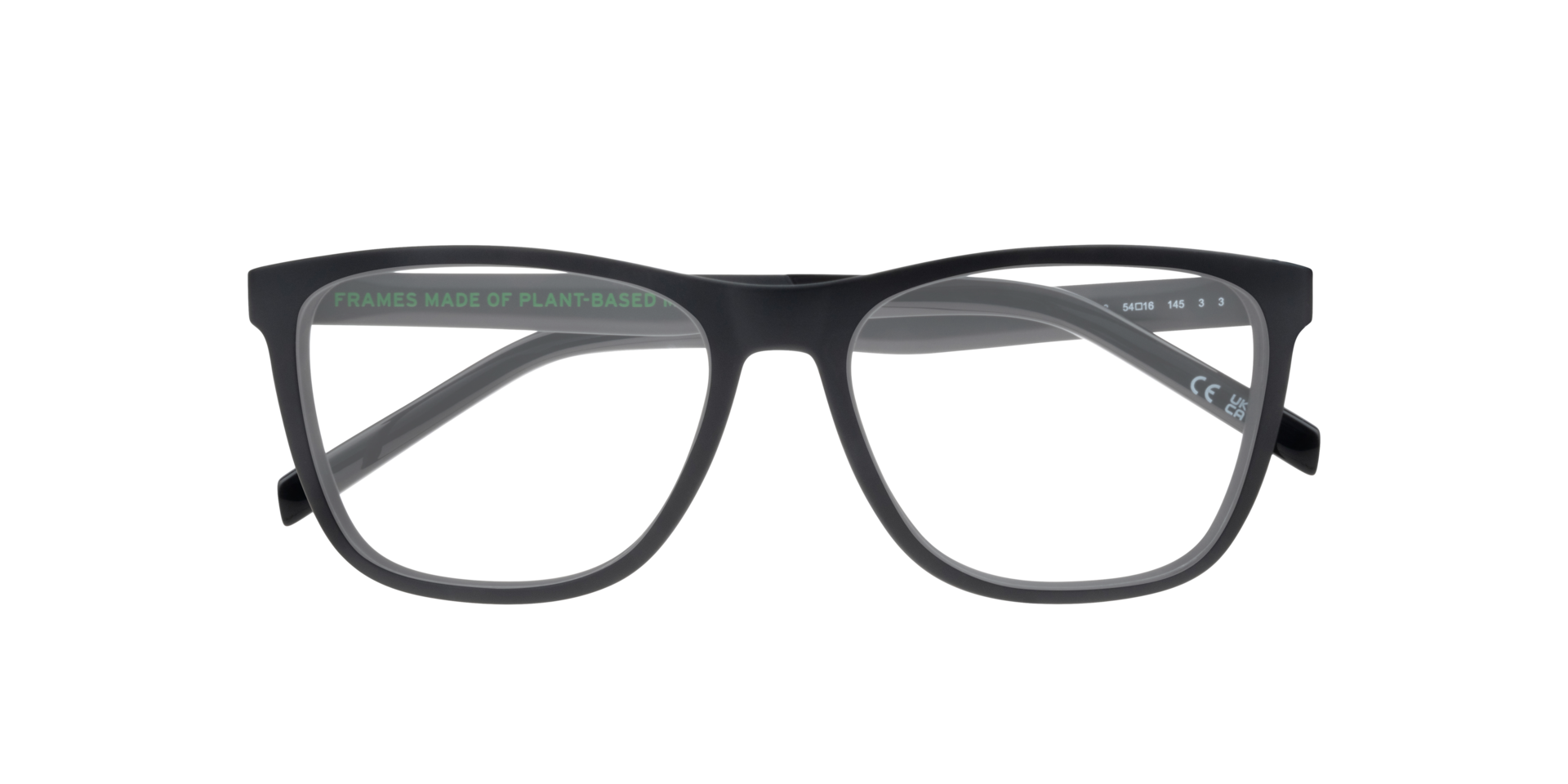 LV 5050 Black PlasticEyeglass Frames for Glasses Direct, Closed View