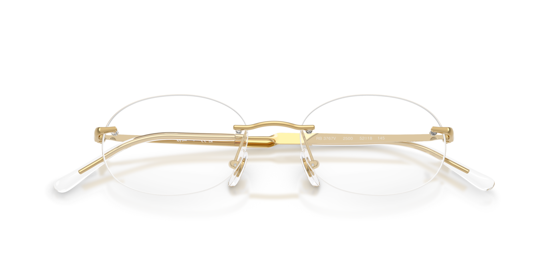 RB3767V Arista Gold MetalEyeglass Frames for Glasses Direct, Closed View
