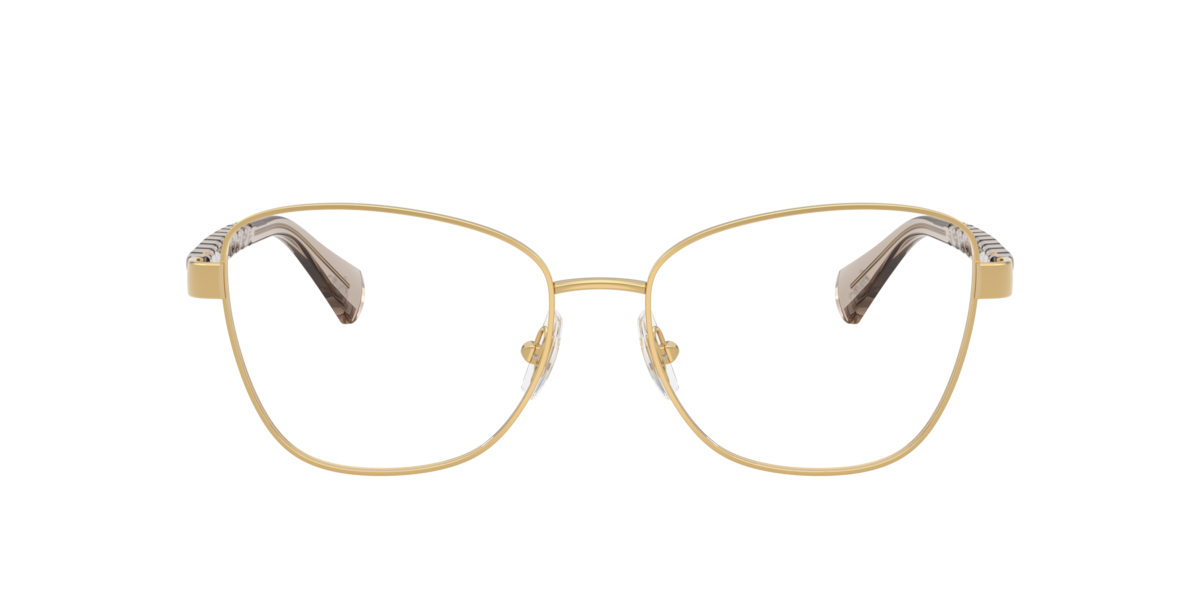 Ralph Women's Shiny Gold Irregular Metal Eyeglasses Online - Full Rim - Ra6064