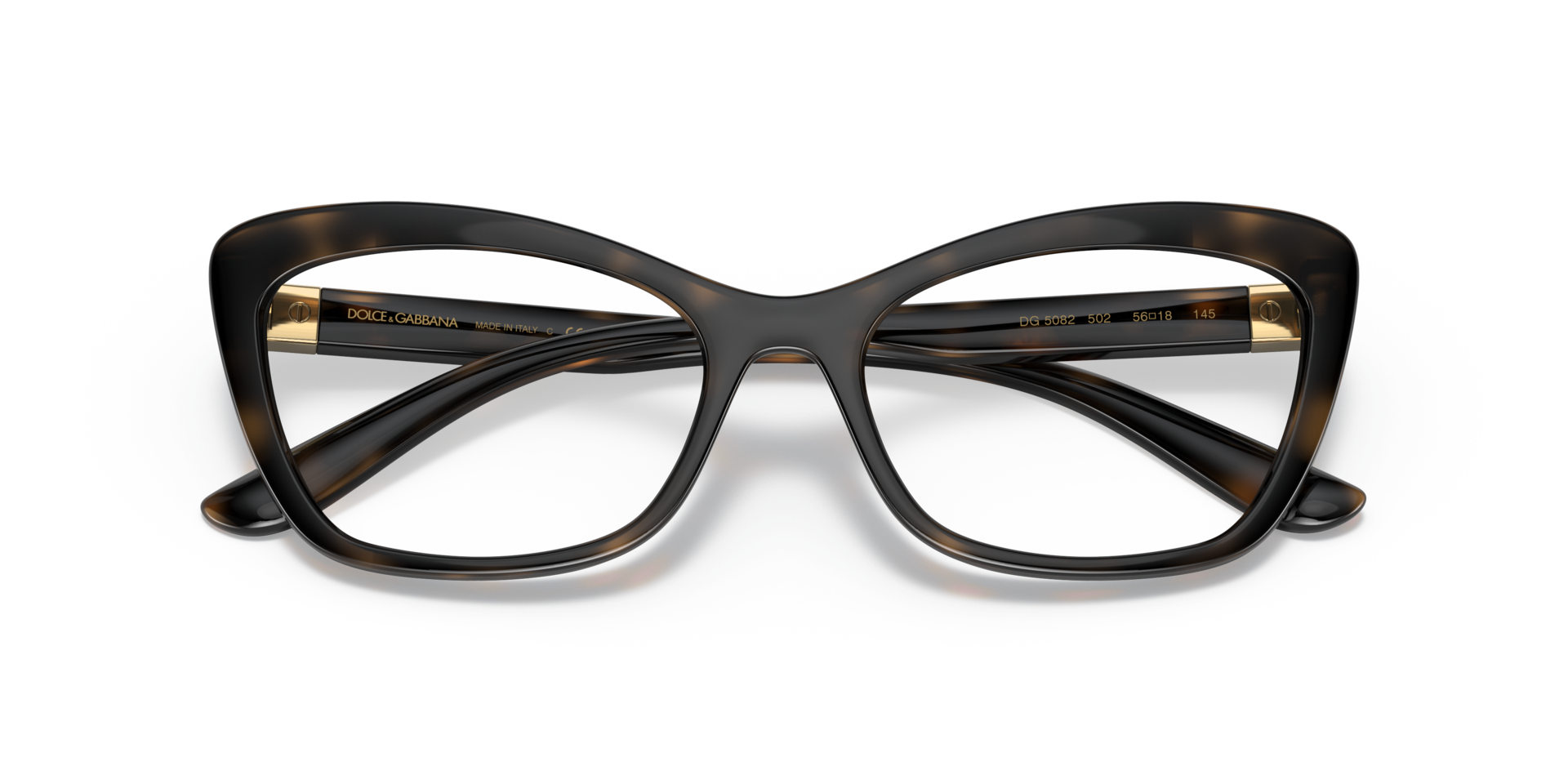 DG5082 Havana PlasticEyeglass Frames for Glasses Direct, Closed View