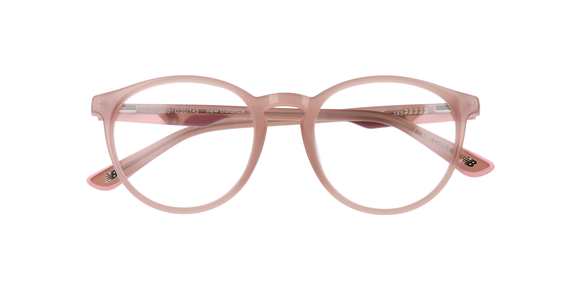Nb4183 Pink AcetateEyeglass Frames for Glasses Direct, Closed View