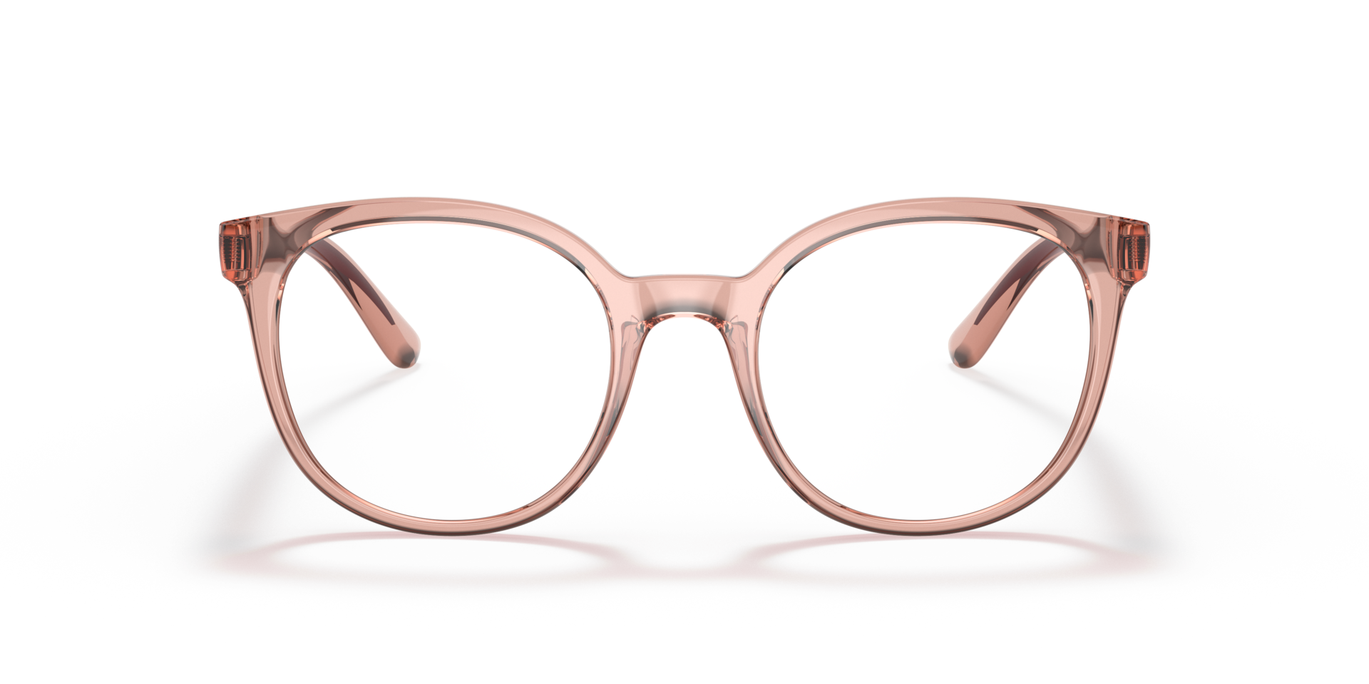 DG5083 Transparent Pink PlasticEyeglass Frames for Glasses Direct, Front View