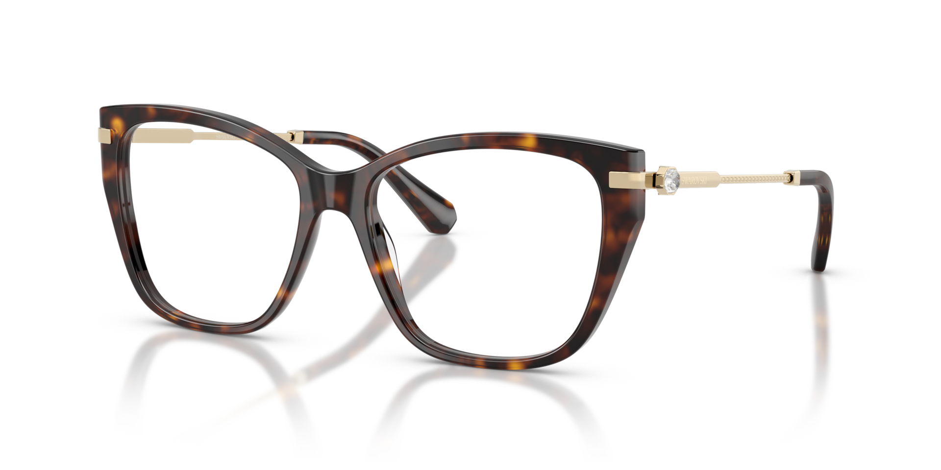 SK2060 Havana AcetateEyeglass Frames for Glasses Direct, Angle View