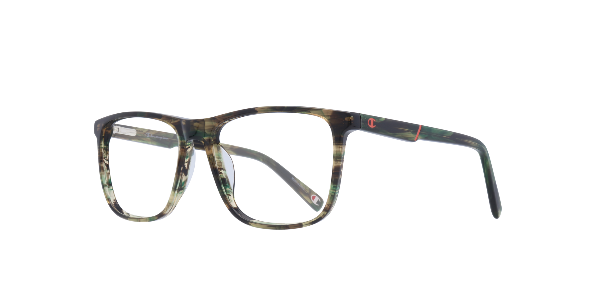 Snag Green MetalEyeglass Frames for Glasses Direct, Angle View