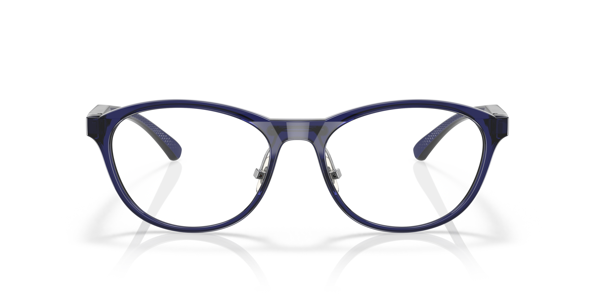 Draw Up Polished Ice Blue PlasticEyeglass Frames for Glasses Direct, Front View