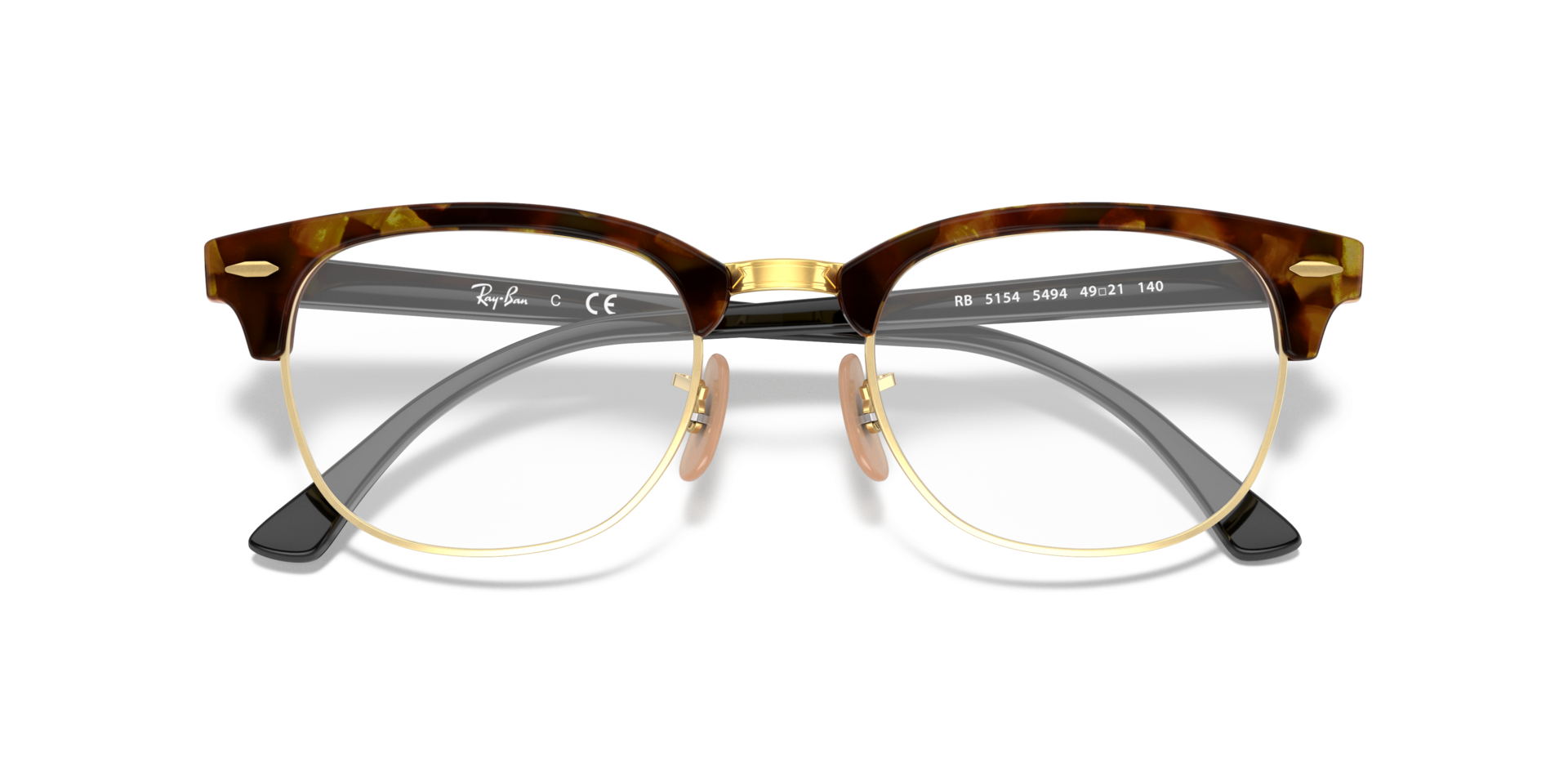 RB5154 Brown Havana AcetateEyeglass Frames for Glasses Direct, Closed View