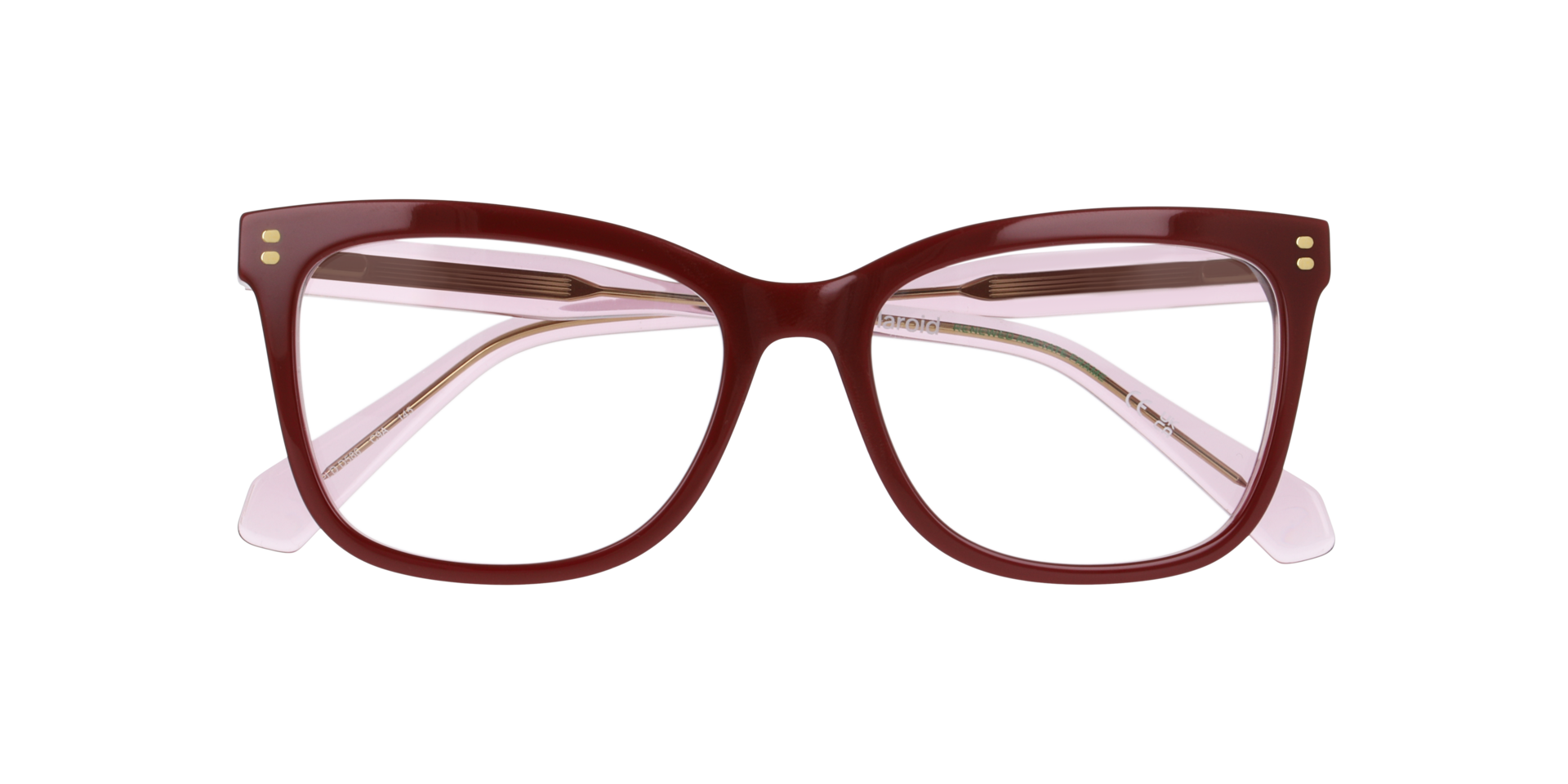 PLD D586 Red AcetateEyeglass Frames for Glasses Direct, Closed View