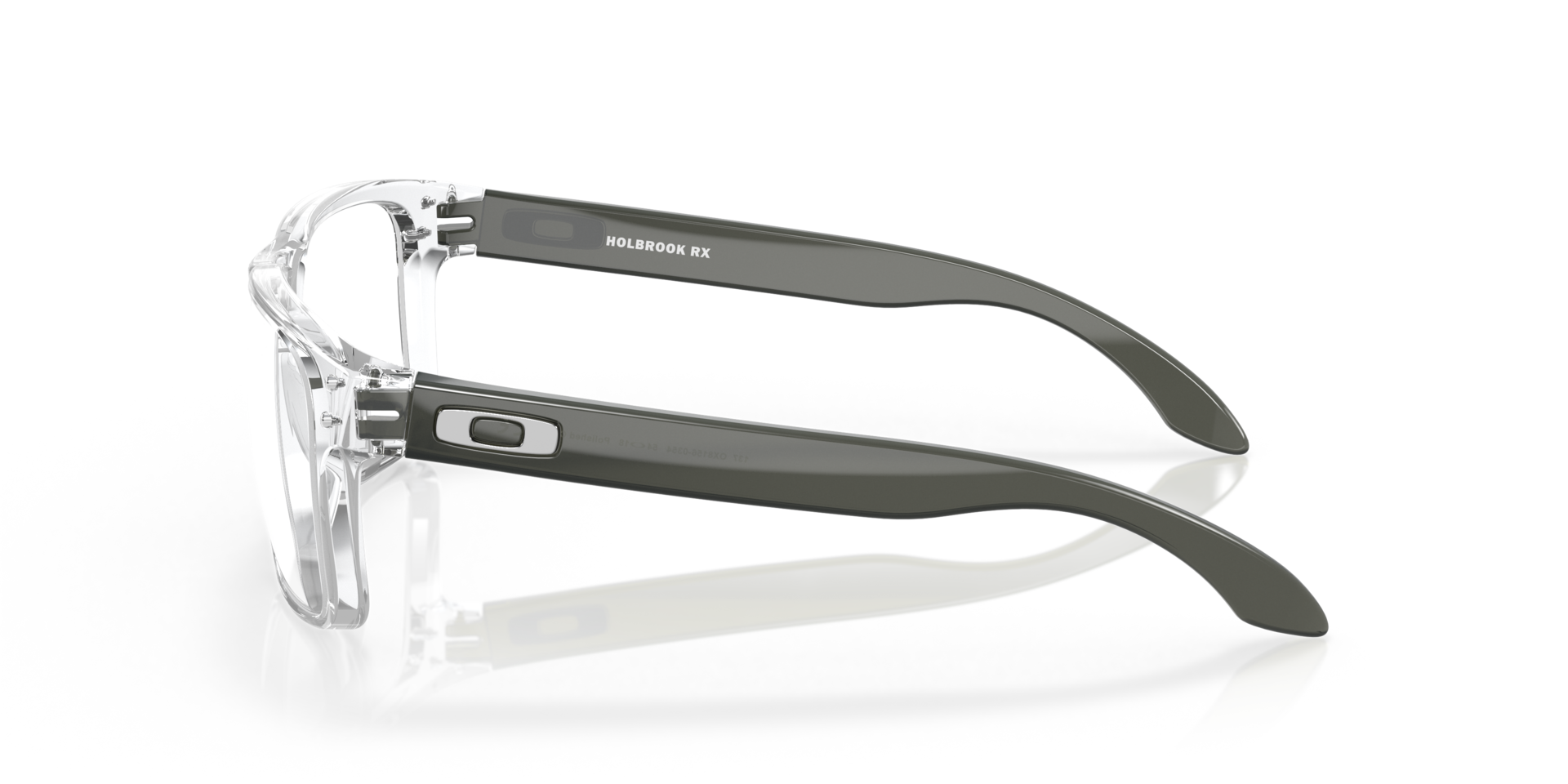 Holbrook™ Polished Clear PlasticEyeglass Frames for Glasses Direct, Side View