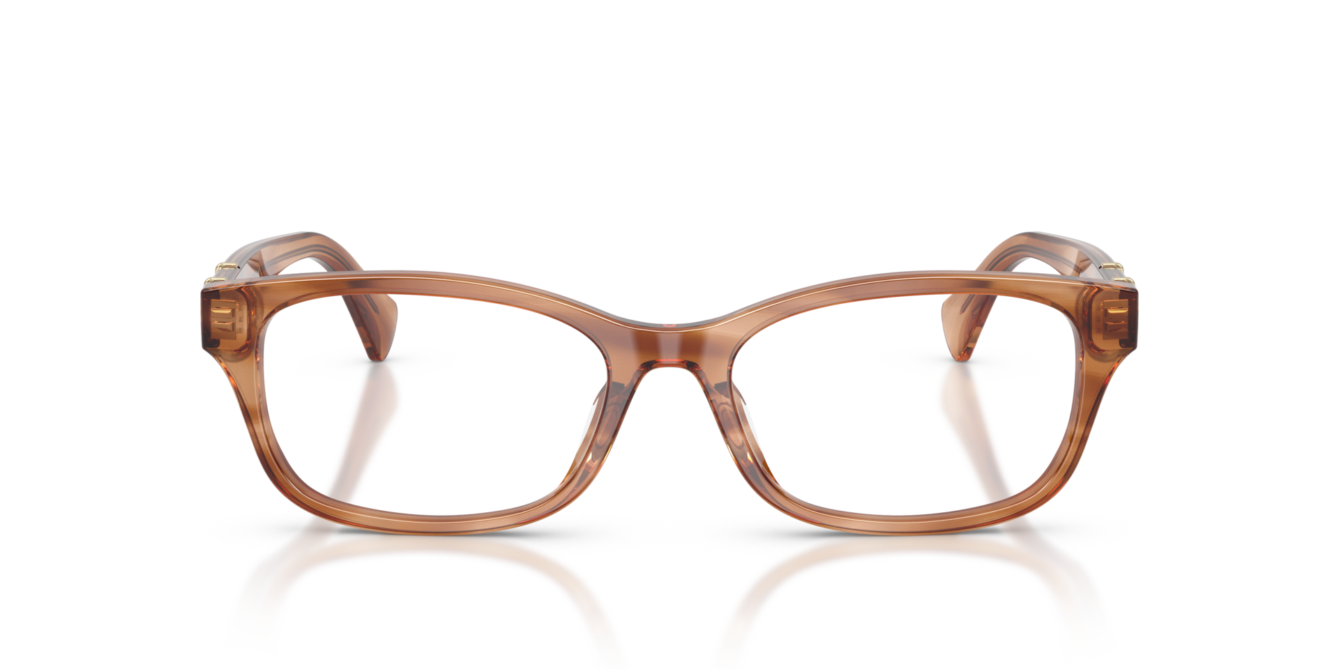 RA7201U Striped Brown AcetateEyeglass Frames for Glasses Direct, Front View