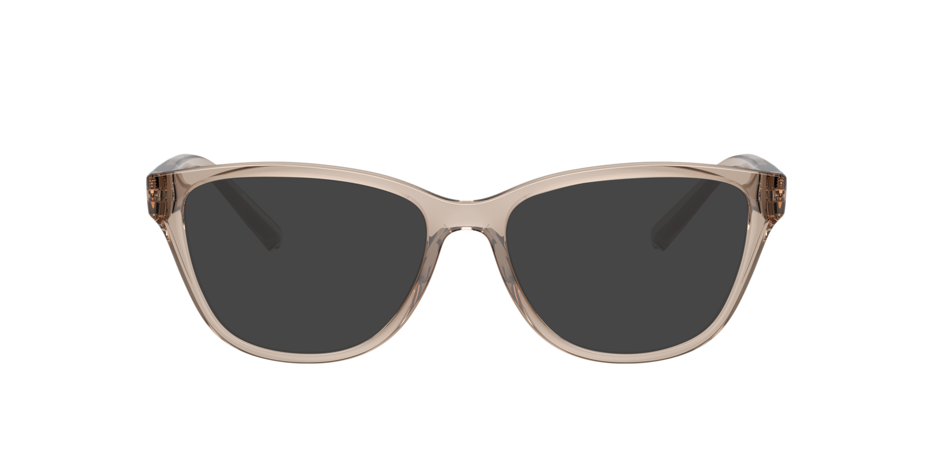 AX3111U Shiny Transparent Brown PlasticEyeglass Frames for Glasses Direct, with Tinted Lenses