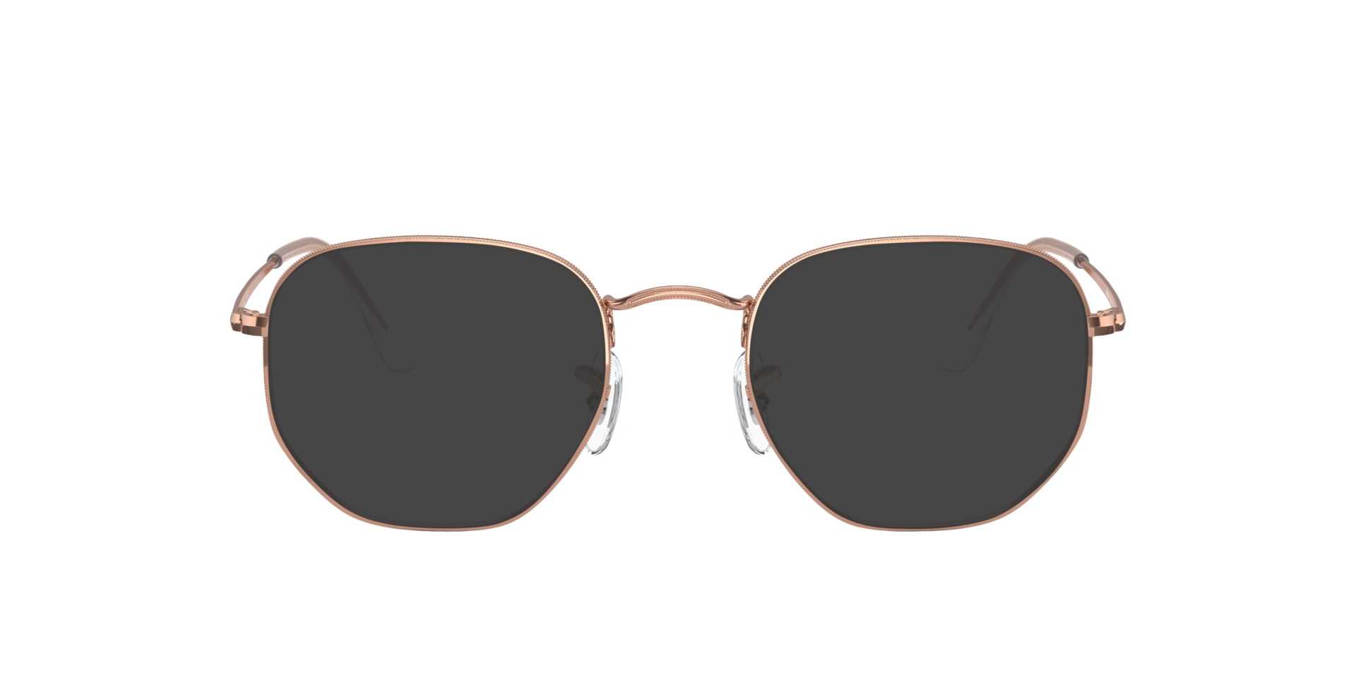 RB6448 Rose Gold MetalEyeglass Frames for Glasses Direct, with Tinted Lenses