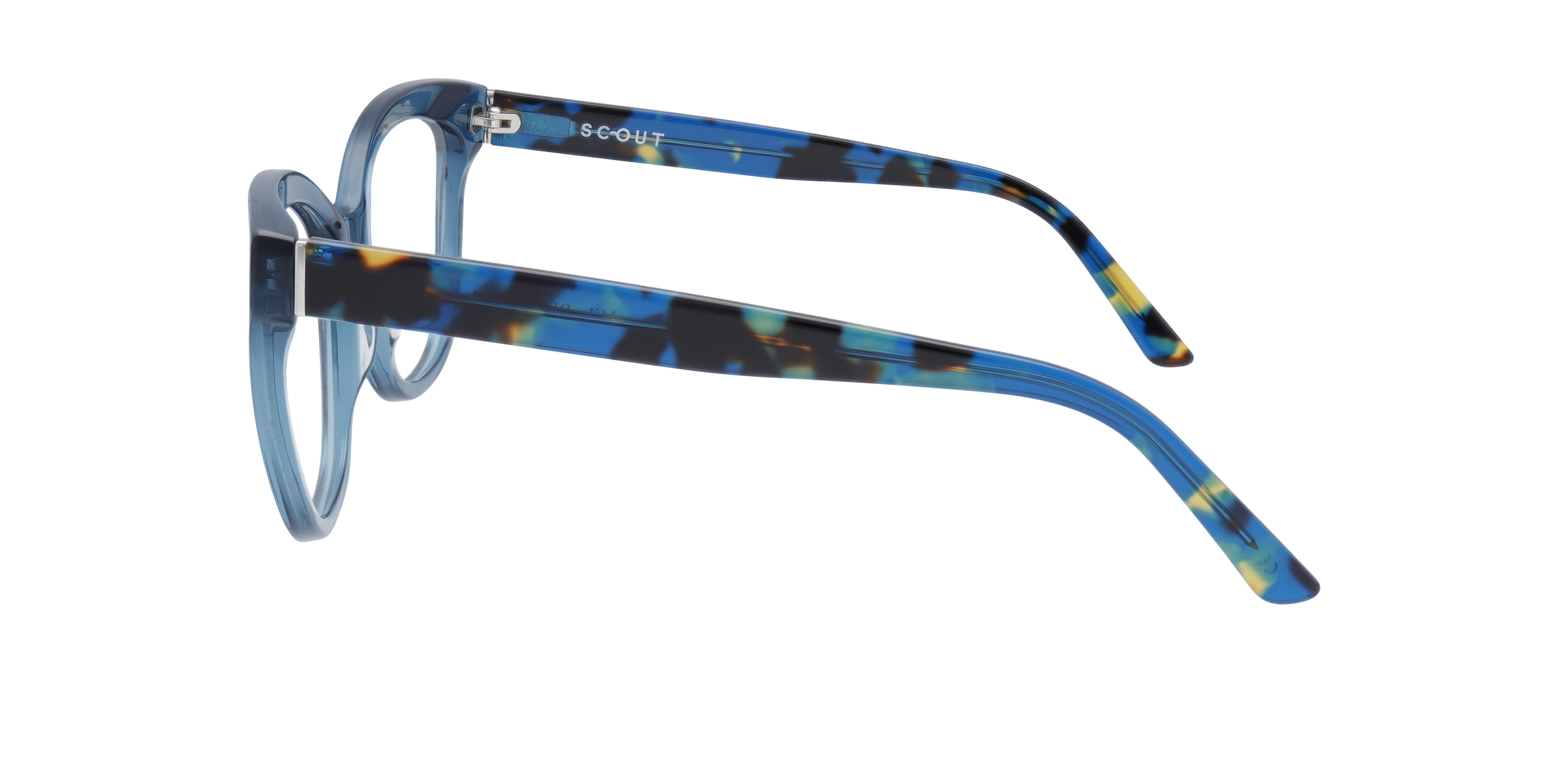 Mila Blue AcetateEyeglass Frames for Glasses Direct, Side View
