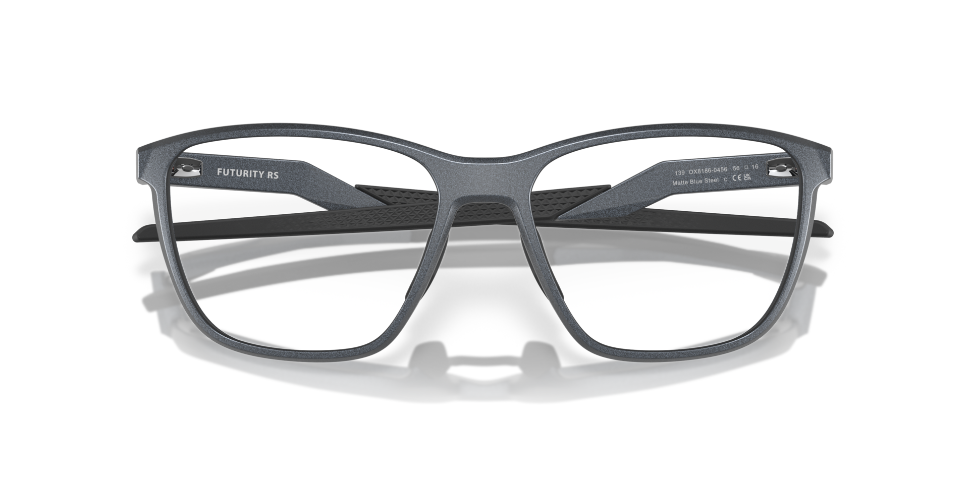 Futurity RS Matte Blue Steel PlasticSunglass Frames for Glasses Direct, Closed View