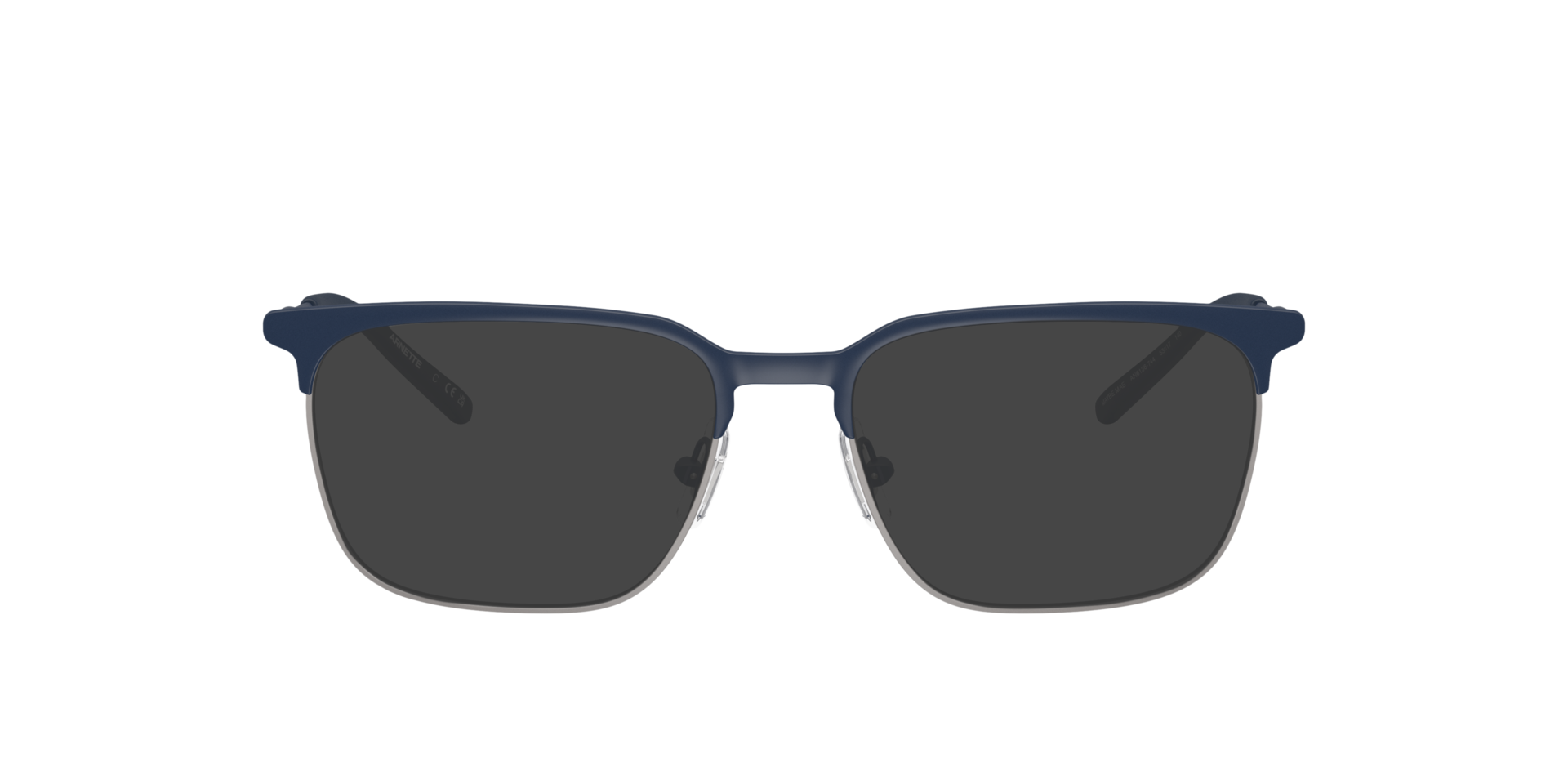 AN6136 Matte Dark Blue & Gunmetal MetalEyeglass Frames for Glasses Direct, with Tinted Lenses