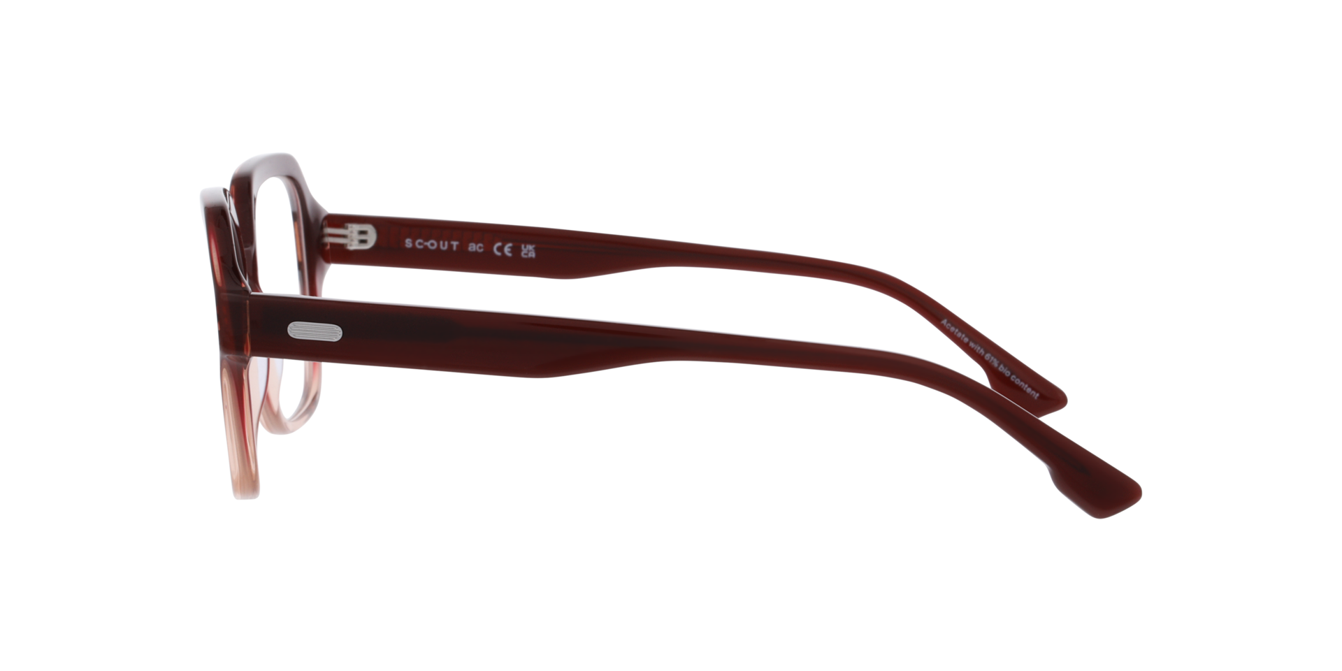 Matisse Gradient Purple Pink AcetateEyeglass Frames for Glasses Direct, Side View