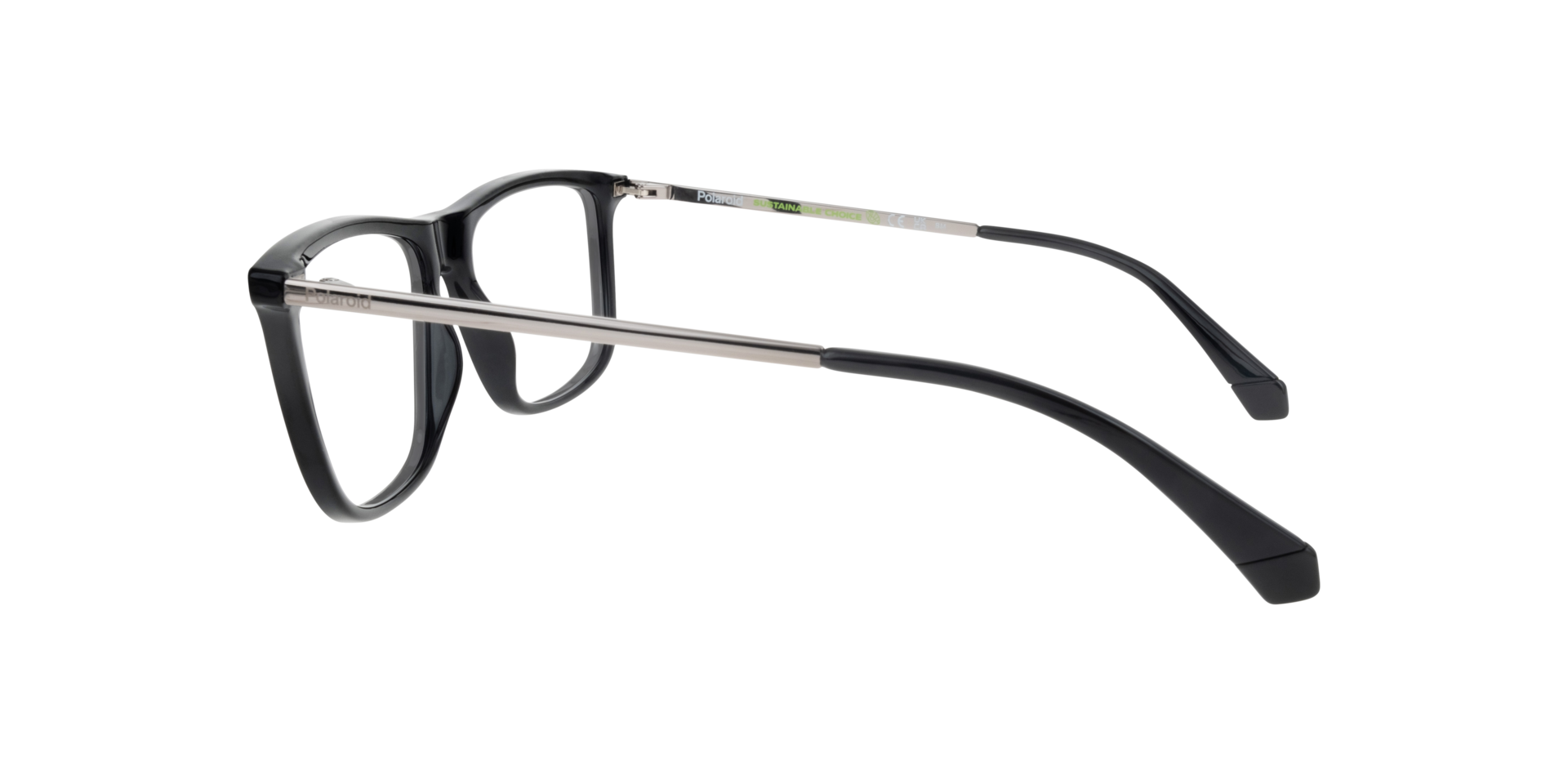 PLD D497 Black PlasticEyeglass Frames for Glasses Direct, Side View