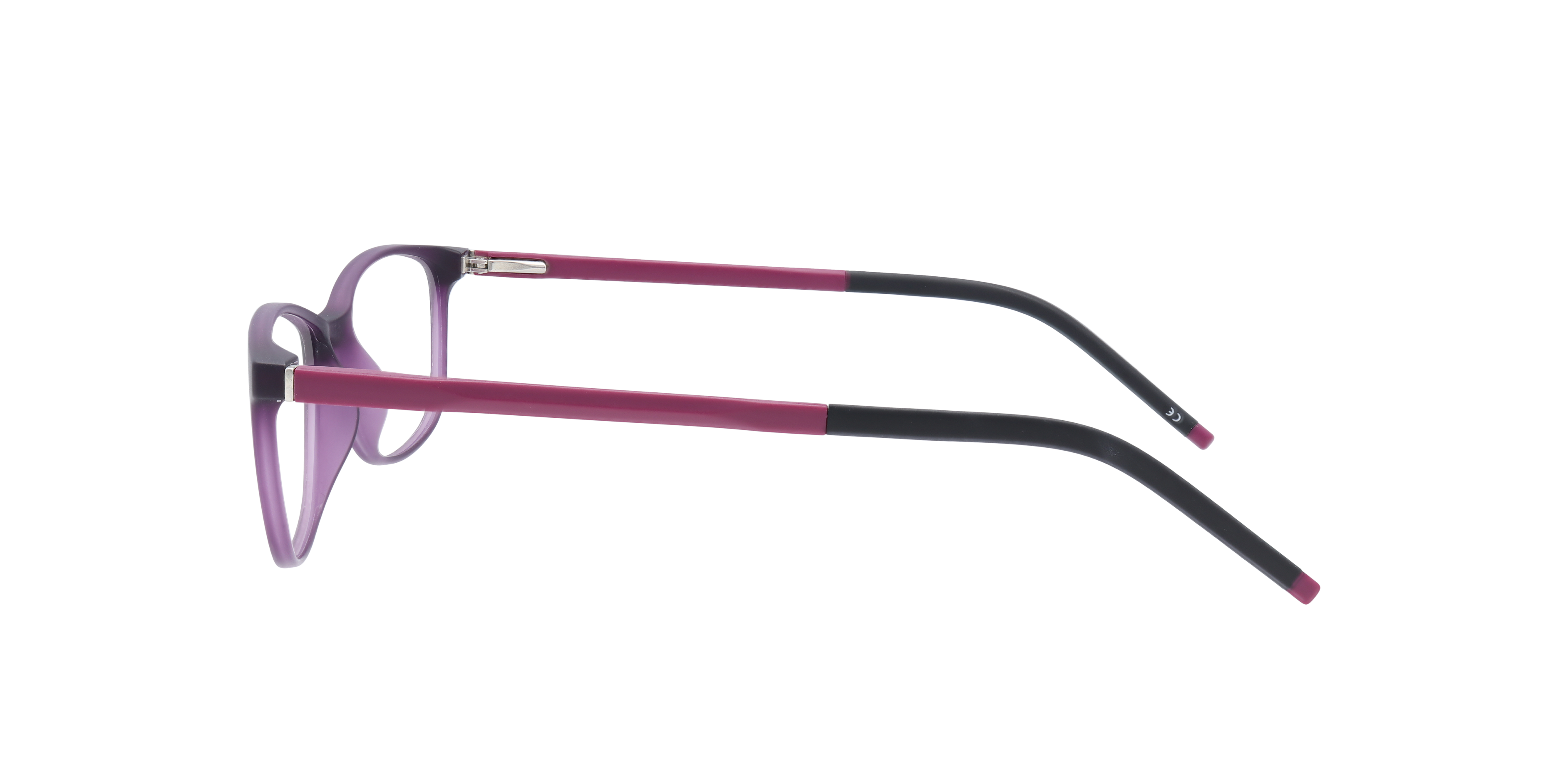 Elaine Purple PlasticEyeglass Frames for Glasses Direct, Side View