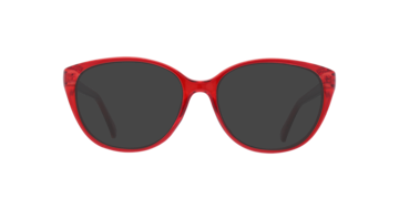 Shiny Red Dawn -  Plastic Sunglasses