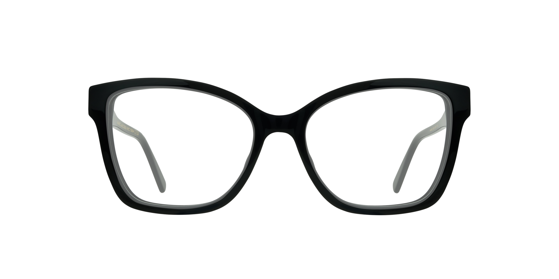 MARC 735 Black AcetateEyeglass Frames for Glasses Direct, Front View