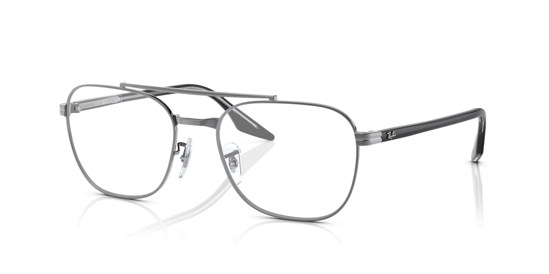 RB6485 Gunmetal MetalEyeglass Frames for Glasses Direct, Angle View