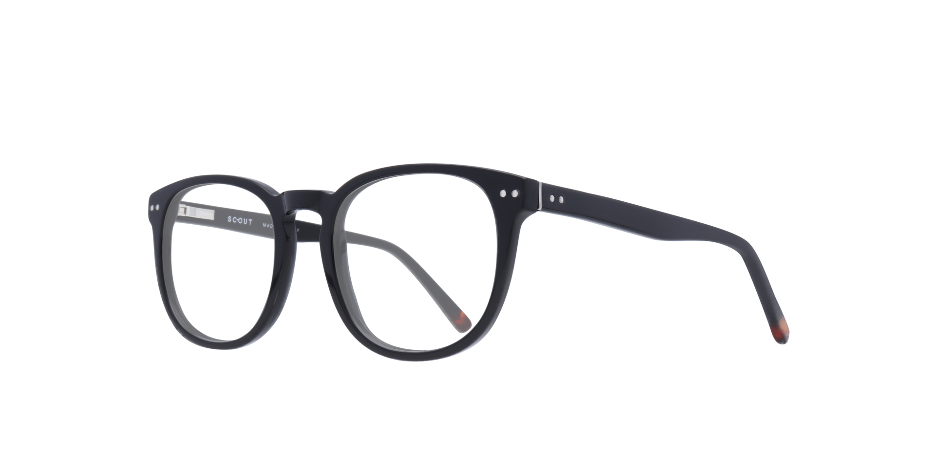 Orbetello Black AcetateEyeglass Frames for Glasses Direct, Angle View