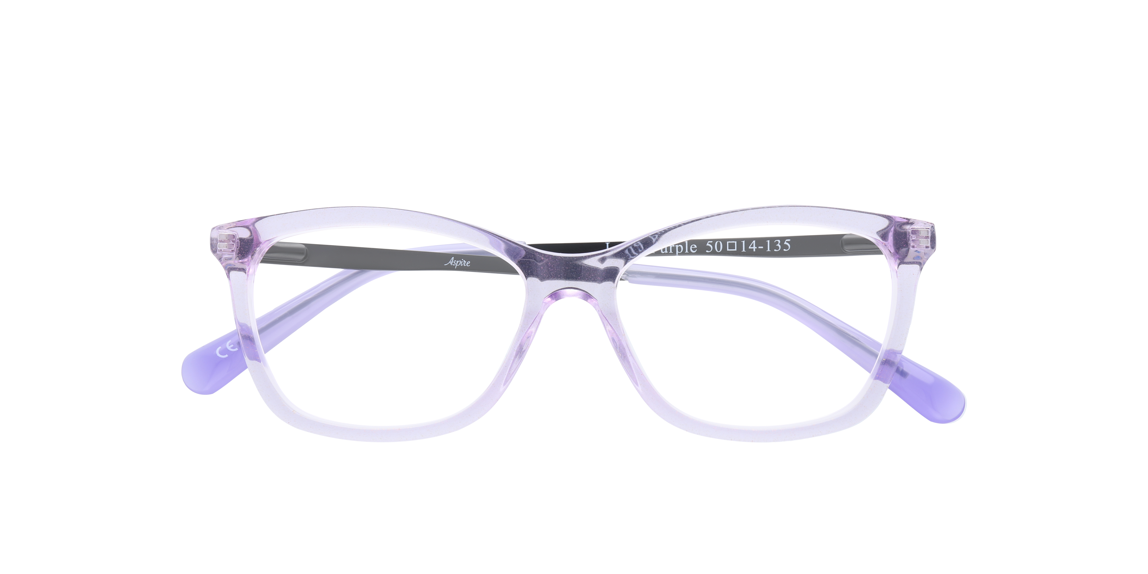 Luna Purple AcetateEyeglass Frames for Glasses Direct, Closed View