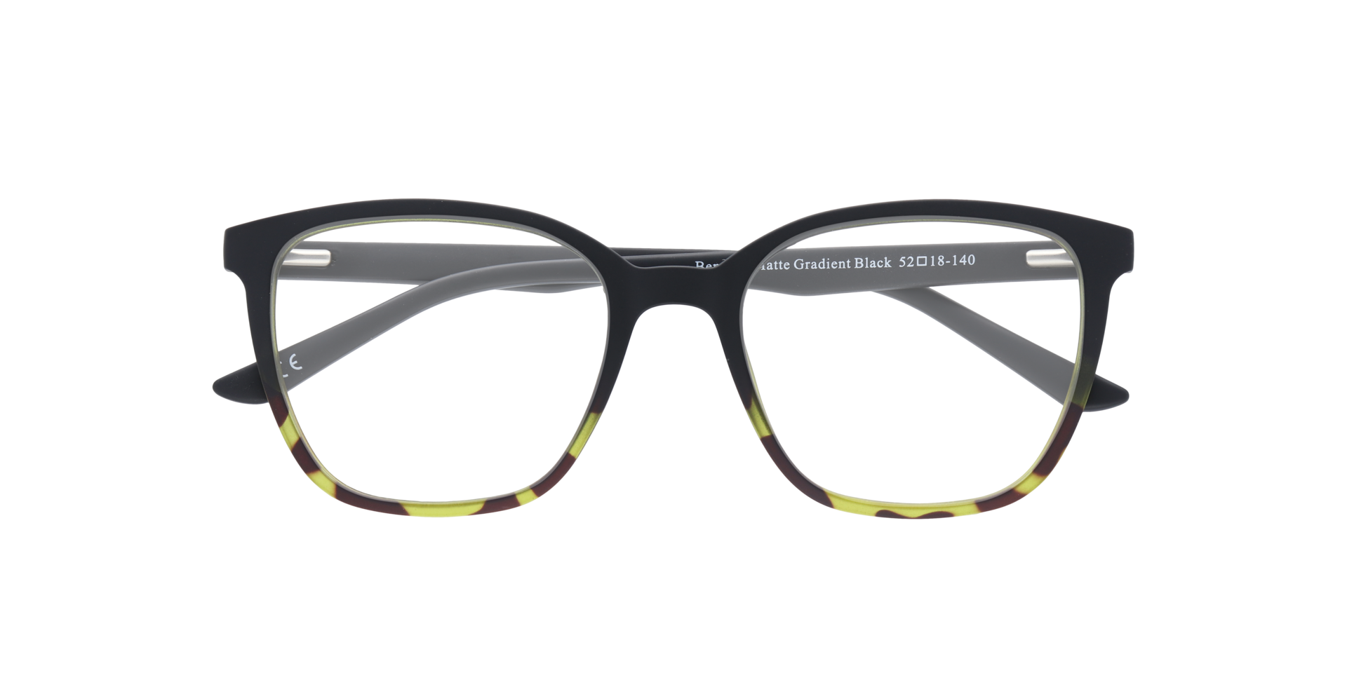 Bentley Matte Gradient Black PlasticEyeglass Frames for Glasses Direct, Closed View