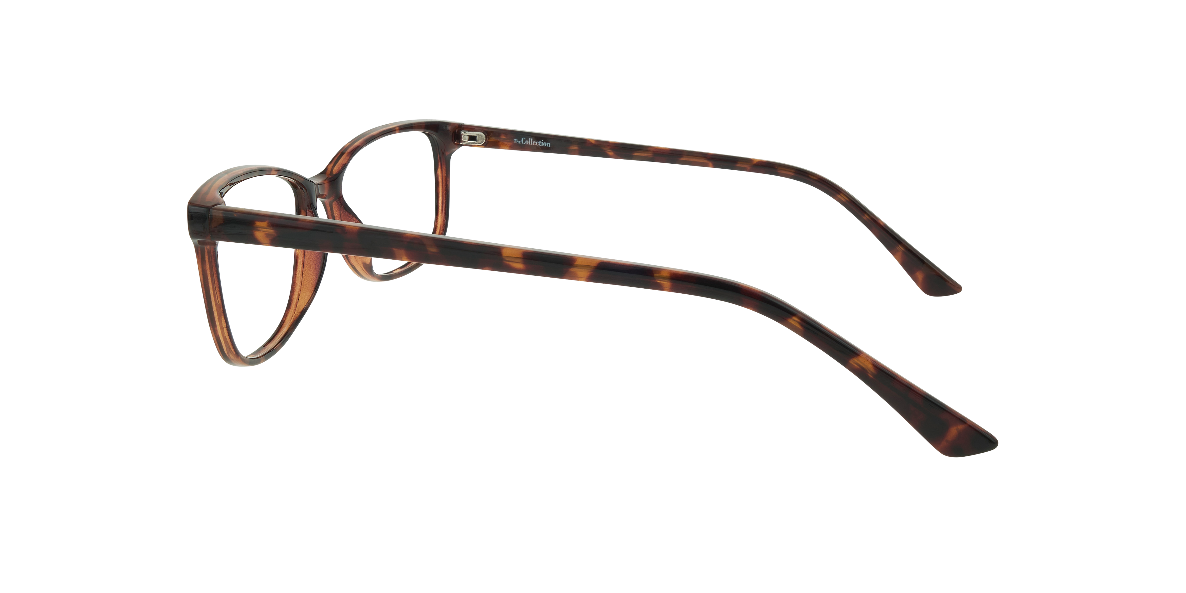 Livvy Shiny Havana PlasticEyeglass Frames for Glasses Direct, Side View