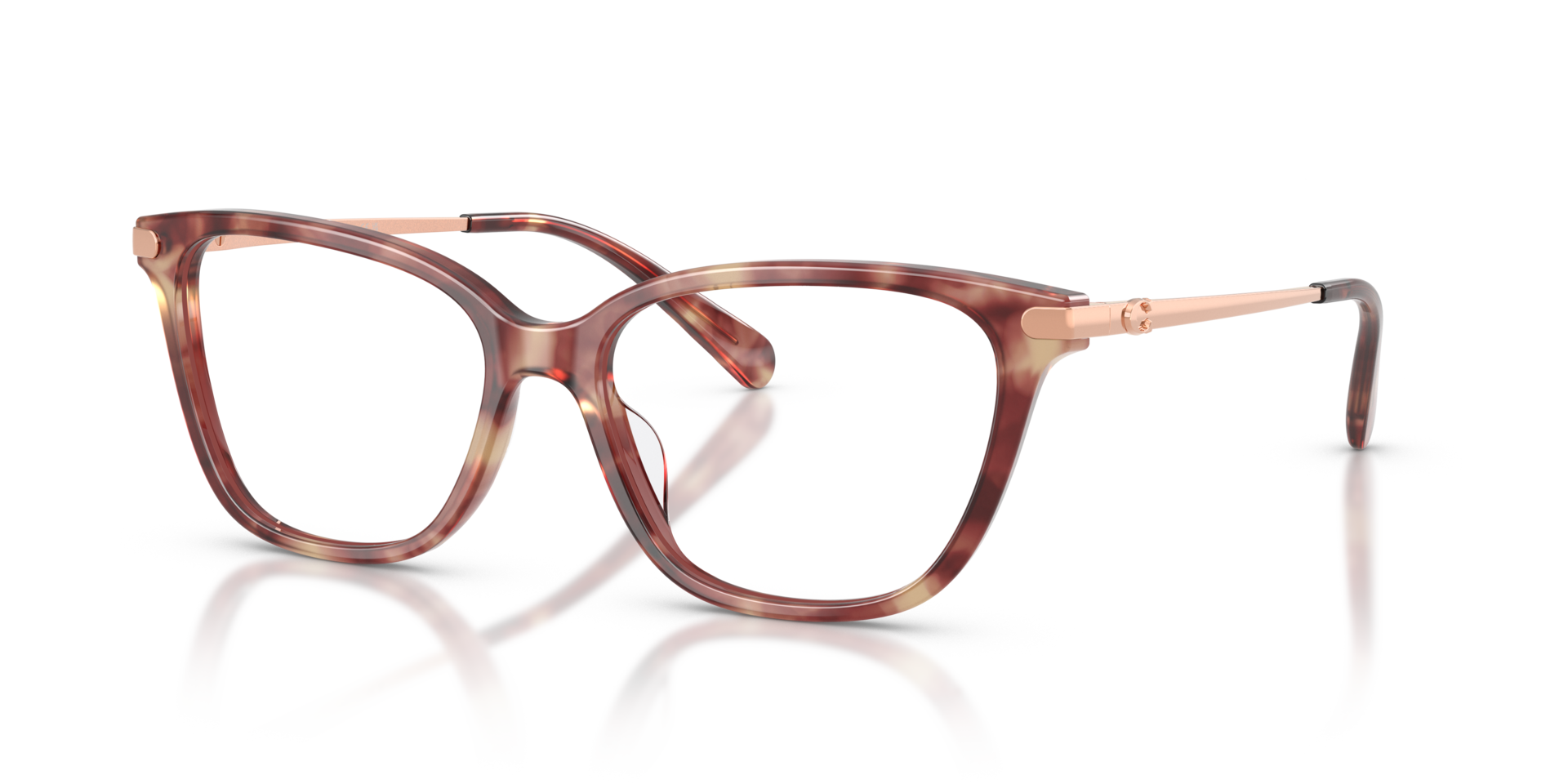 HC6303U Purple Tortoise AcetateEyeglass Frames for Glasses Direct, Angle View