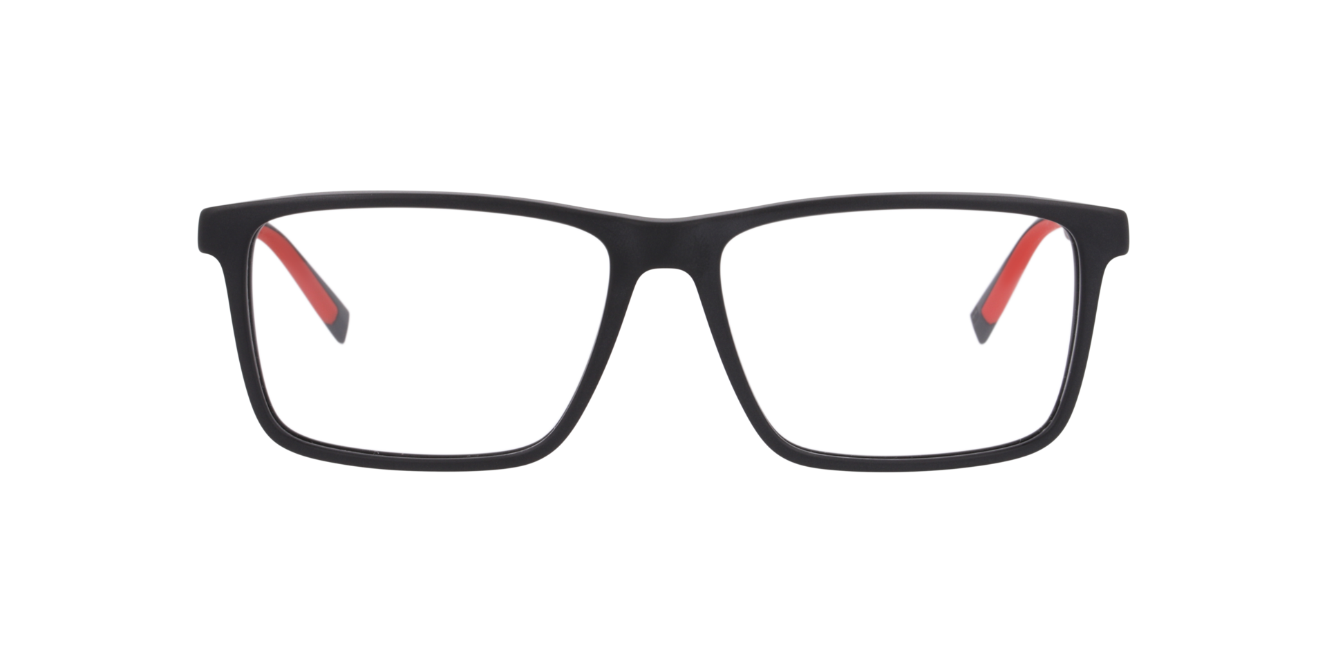 TH 2198 Black Red AcetateEyeglass Frames for Glasses Direct, Front View