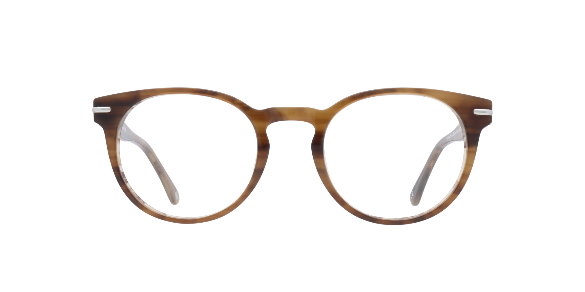Dalston Shiny Brown Horn AcetateEyeglass Frames for Glasses Direct, Front View