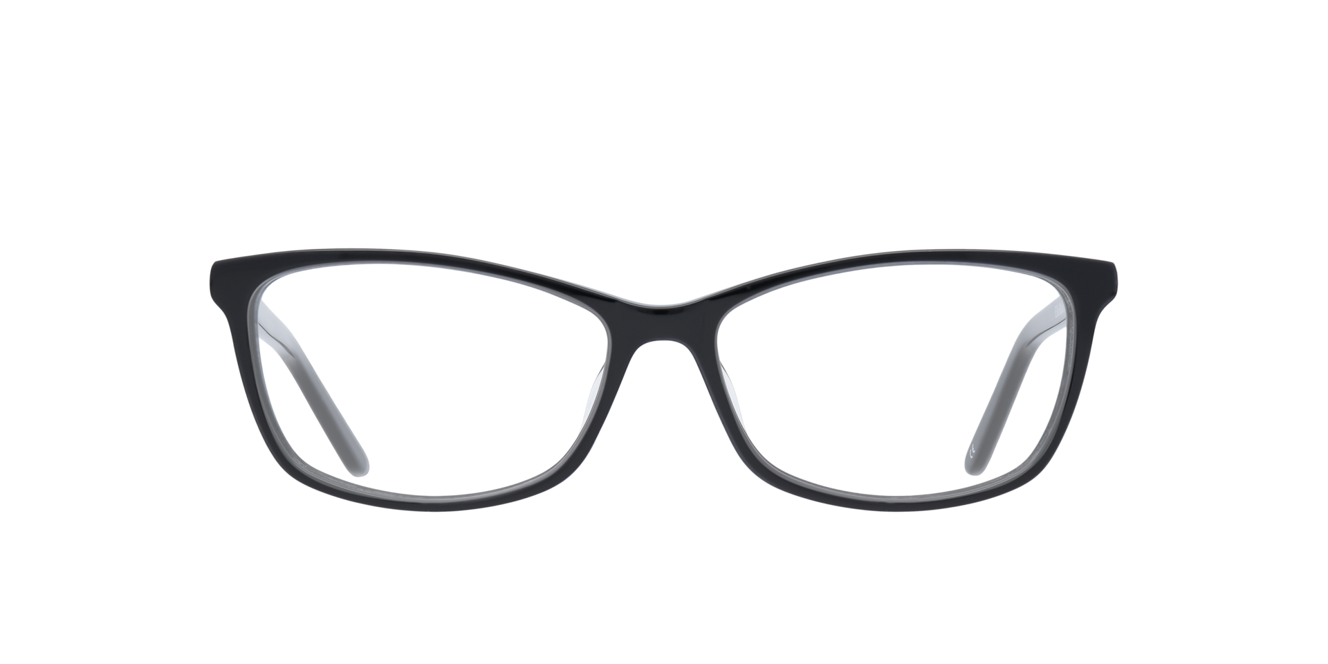 Ella Black AcetateEyeglass Frames for Glasses Direct, Front View