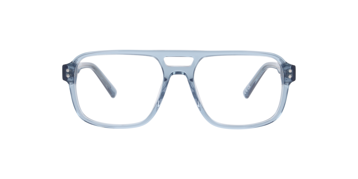 Scout Men's Crystal Blue Pilot Acetate Eyeglasses Online - Full Rim - Michael