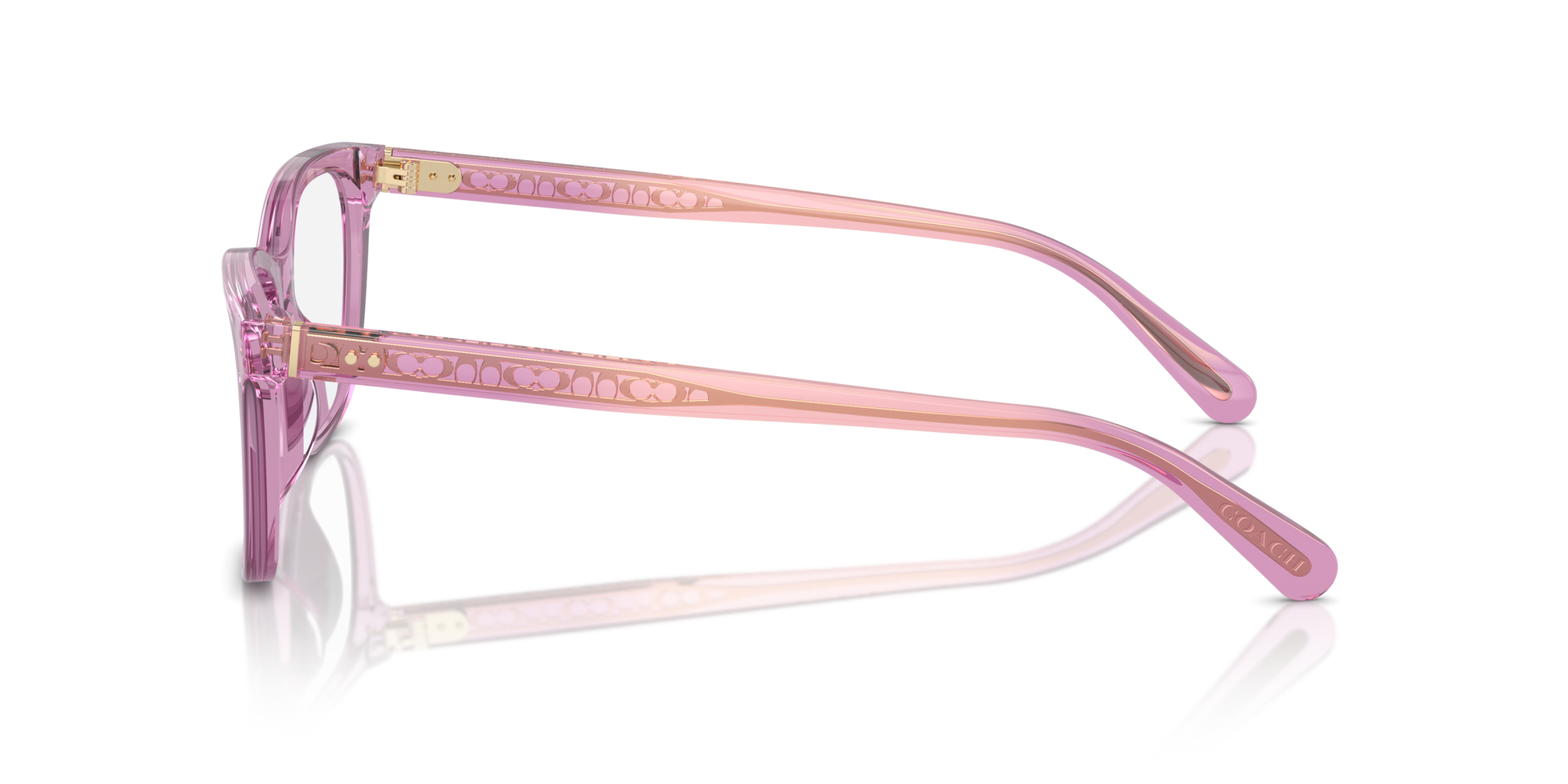 HC6235U Transparent Amethyst AcetateEyeglass Frames for Glasses Direct, Side View
