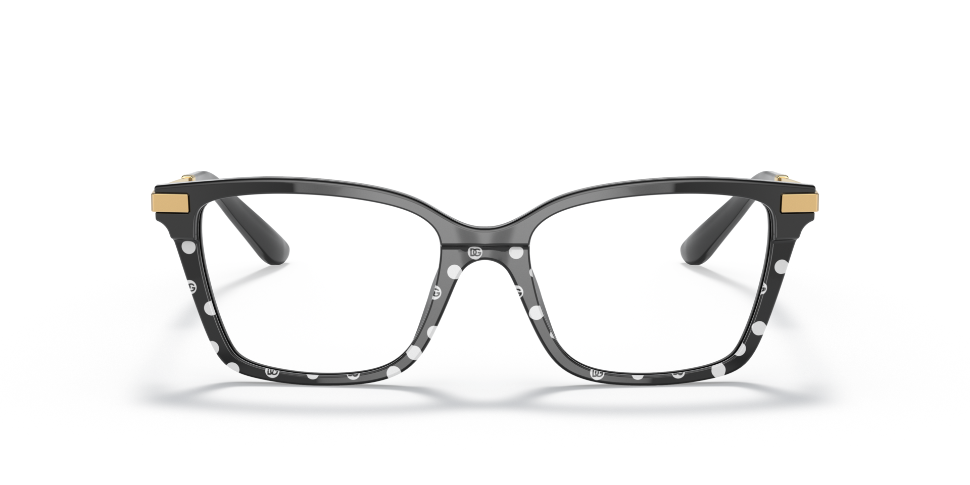 DG3345 Black & Pois AcetateEyeglass Frames for Glasses Direct, Front View