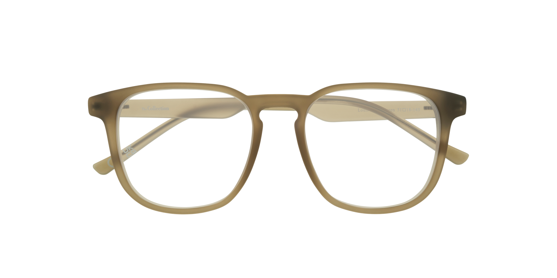 Louis Matte Green PlasticEyeglass Frames for Glasses Direct, Closed View