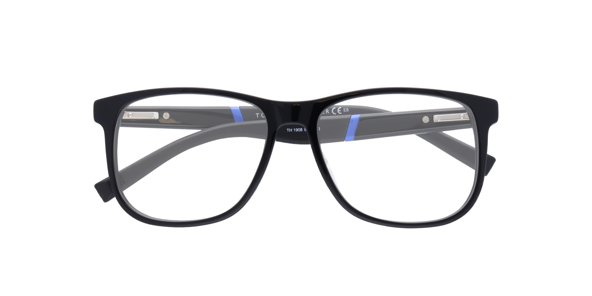 TH 1908 Black AcetateEyeglass Frames for Glasses Direct, Closed View