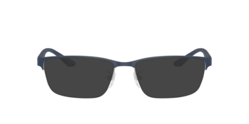 Matte Silver/Bluette EA1147 -  Metal Sunglasses