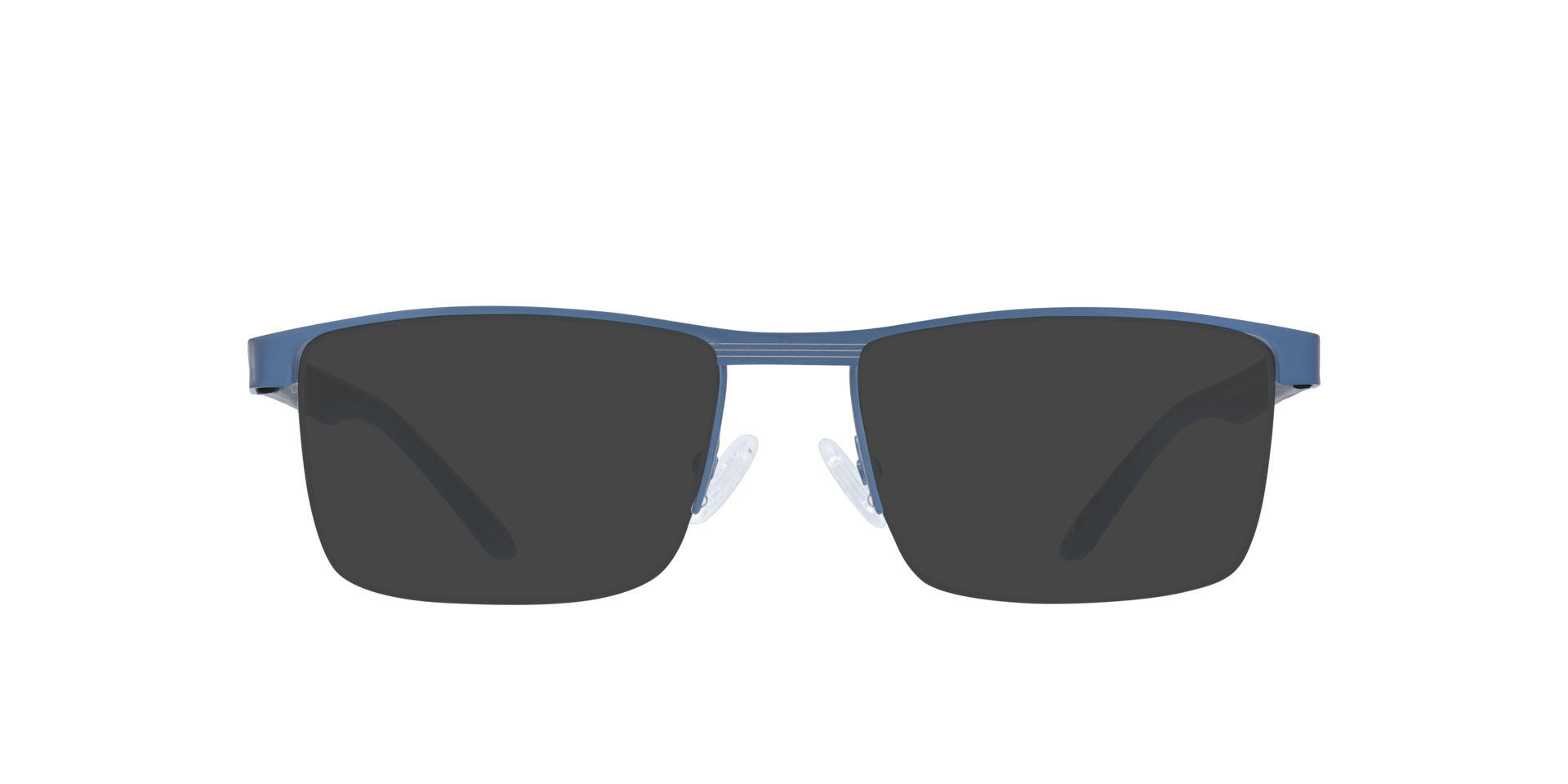 Remington Matte Blue MetalEyeglass Frames for Glasses Direct, with Tinted Lenses
