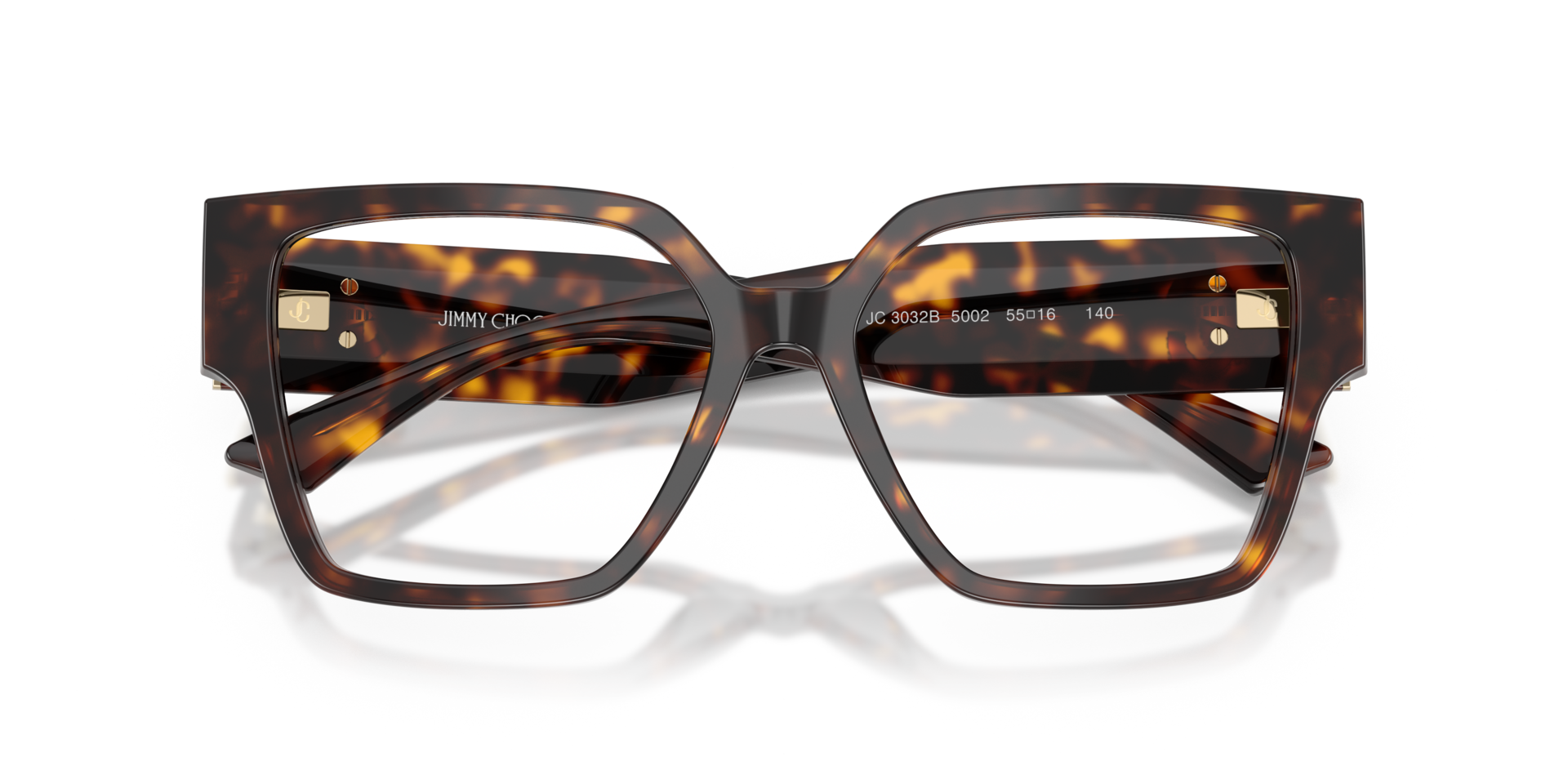 JC3032B Havana AcetateEyeglass Frames for Glasses Direct, Closed View