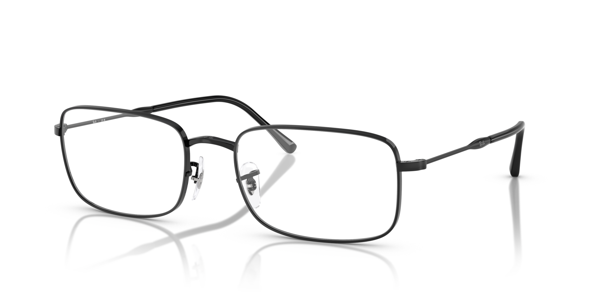 RB3746V Optics Black MetalEyeglass Frames for Glasses Direct, Angle View