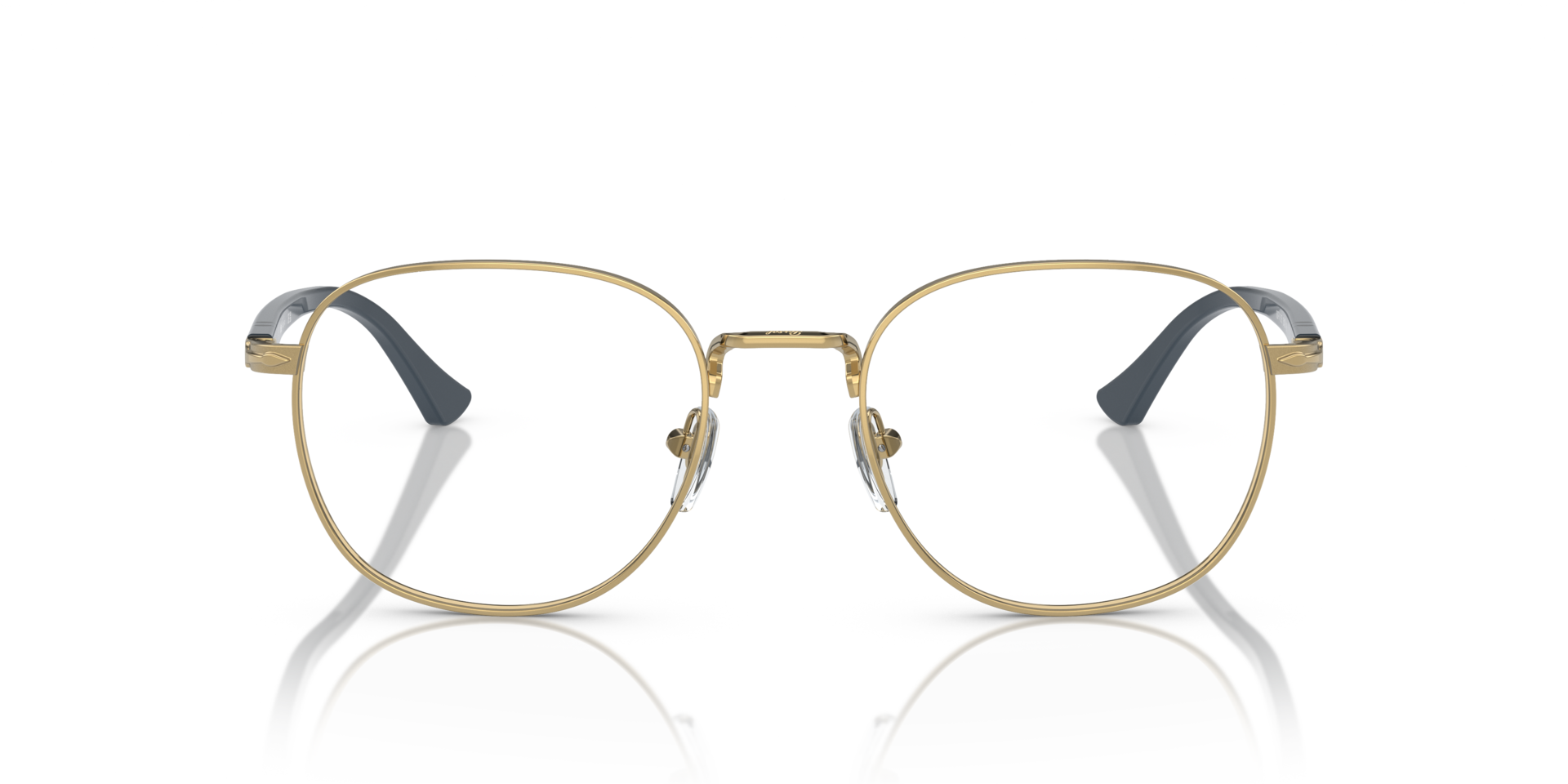 PO1007V Gold MetalEyeglass Frames for Glasses Direct, Front View