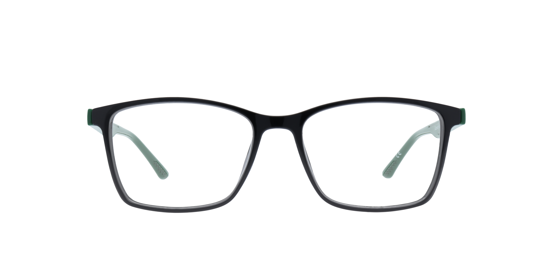 Kennedy Black PlasticEyeglass Frames for Glasses Direct, Front View